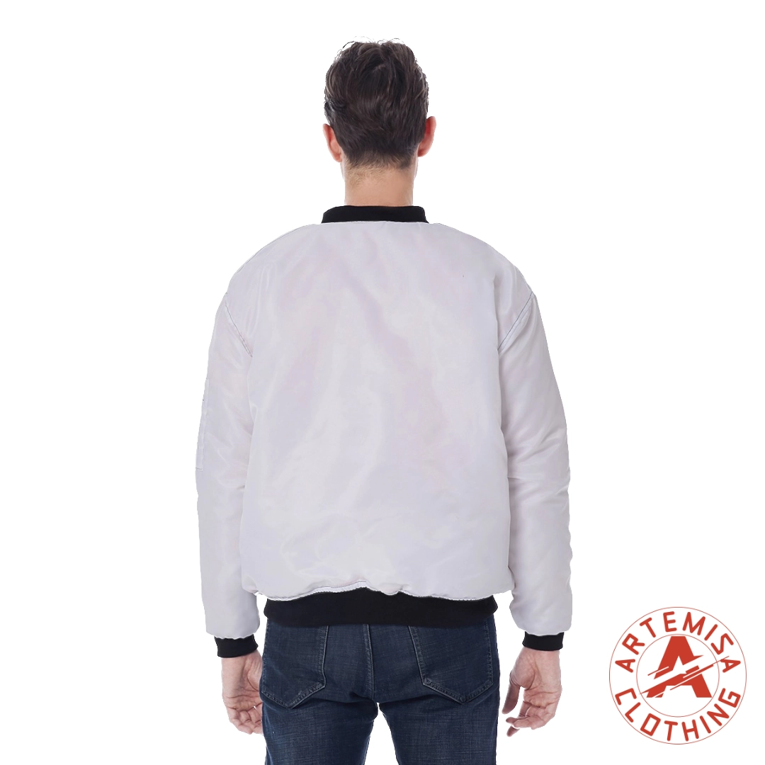 Chaqueta Bomber Blanca La Muerte - Image 4