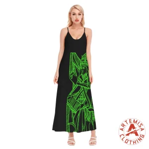 Vestido Largo Negro La Sacerdotisa Verde