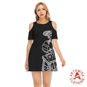 Vestido Negro Hombros Descubiertos El Mago