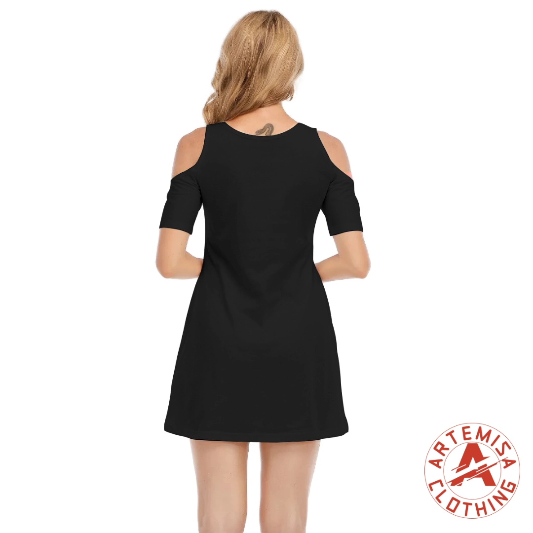 Vestido Negro Hombros Descubiertos El Mago - Image 4