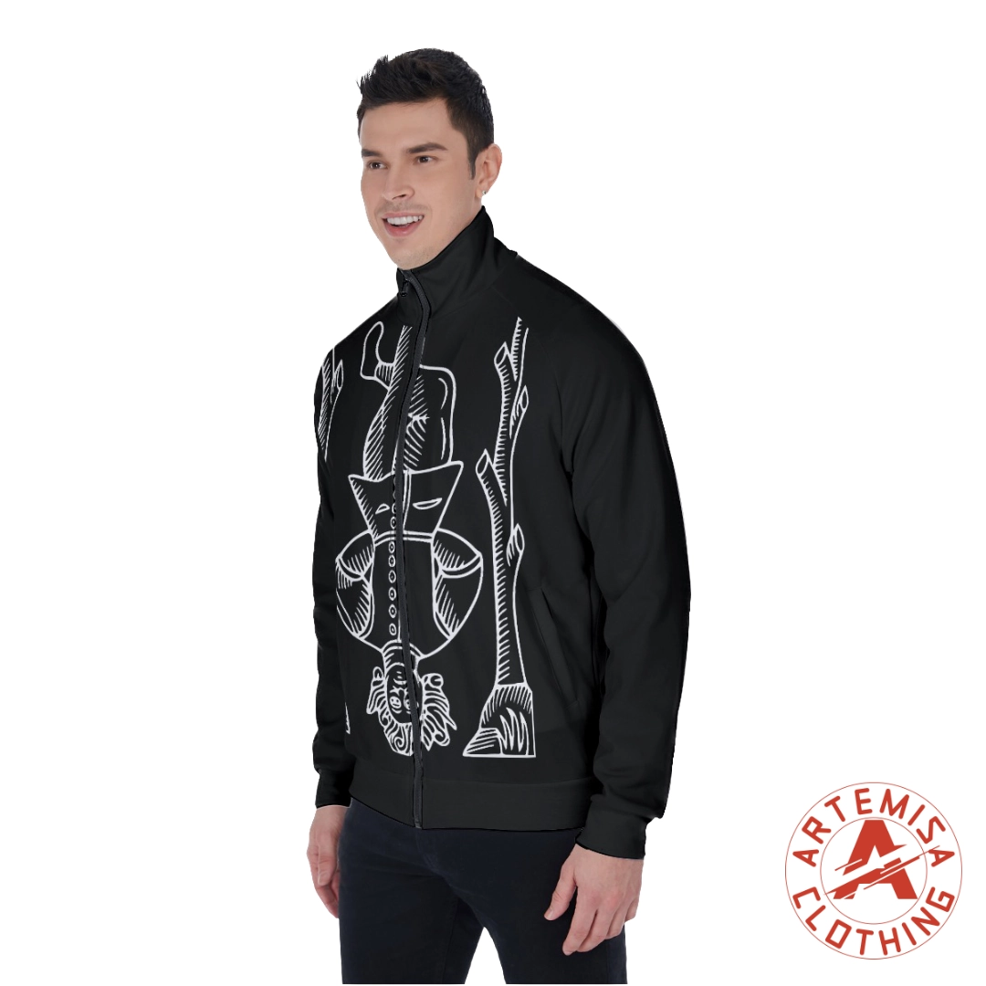 Chaqueta Hombre Cuello Alto El Ahorcado Negra - Image 2
