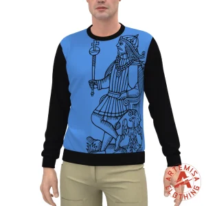 Sudadera Hombre El Emperador Azul Mangas Negras