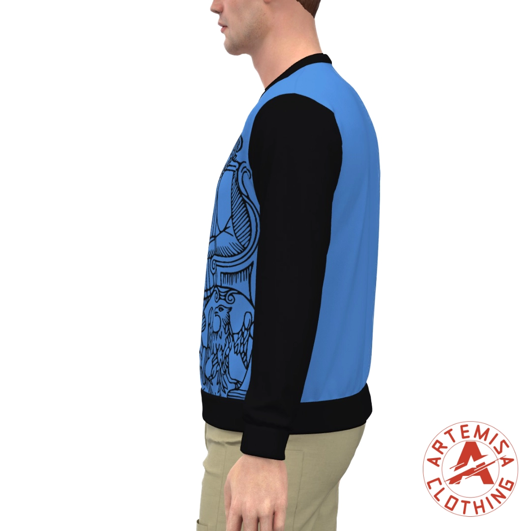 Sudadera Hombre El Emperador Azul Mangas Negras - Image 2