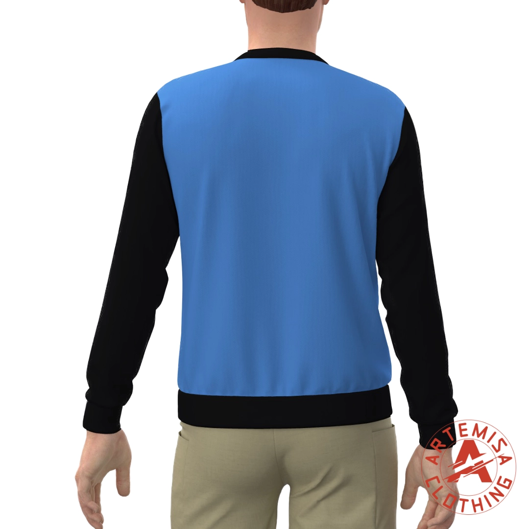 Sudadera Hombre El Emperador Azul Mangas Negras - Image 4