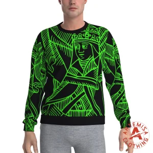 Sudadera Hombre Forro Polar La Papisa Verde Integral