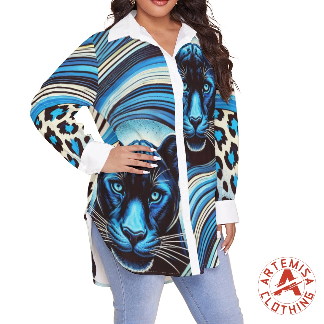 Camisa Mística Pantera Azul - Image 3