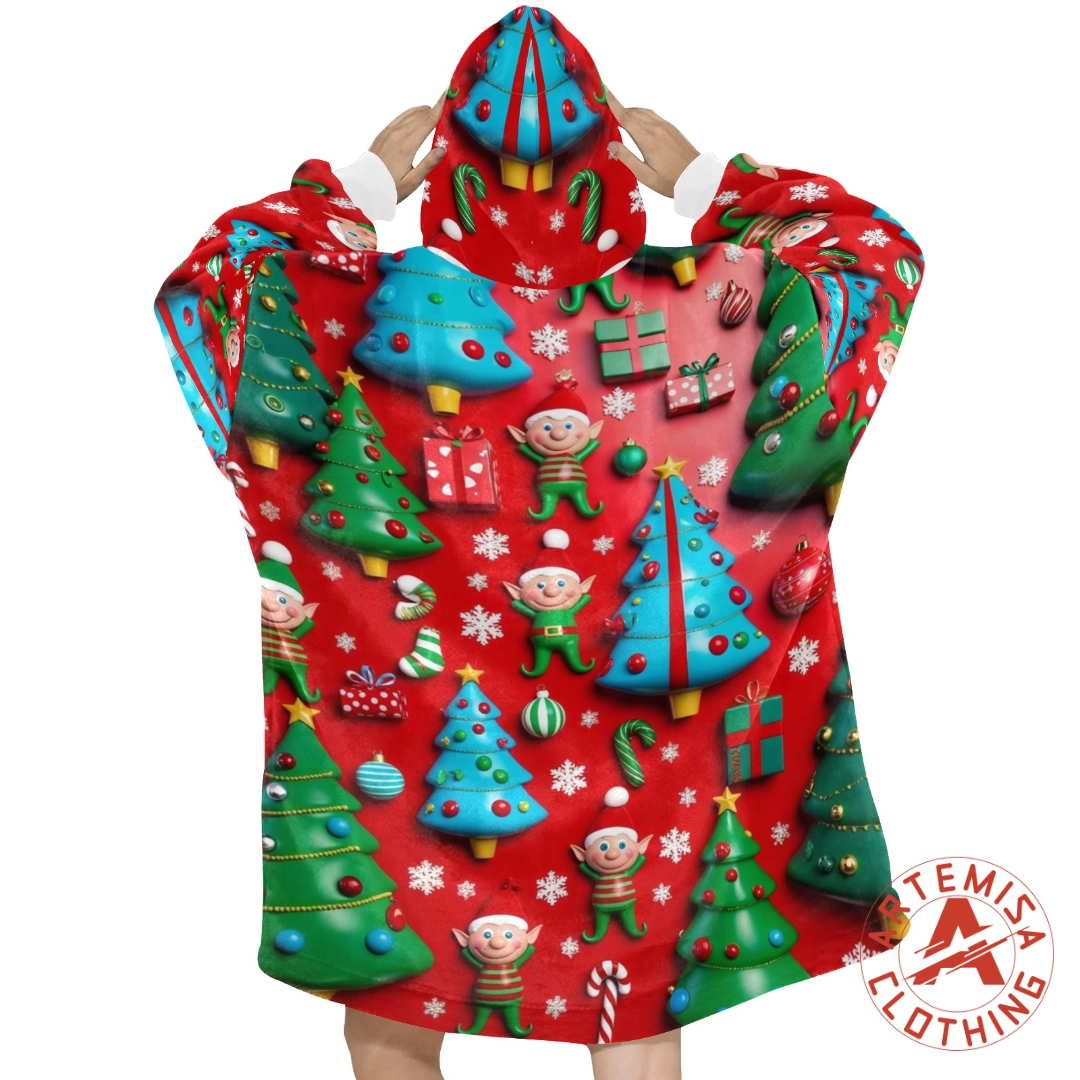 Bata Manta Abrazo Navideño De Artemisa - Image 2