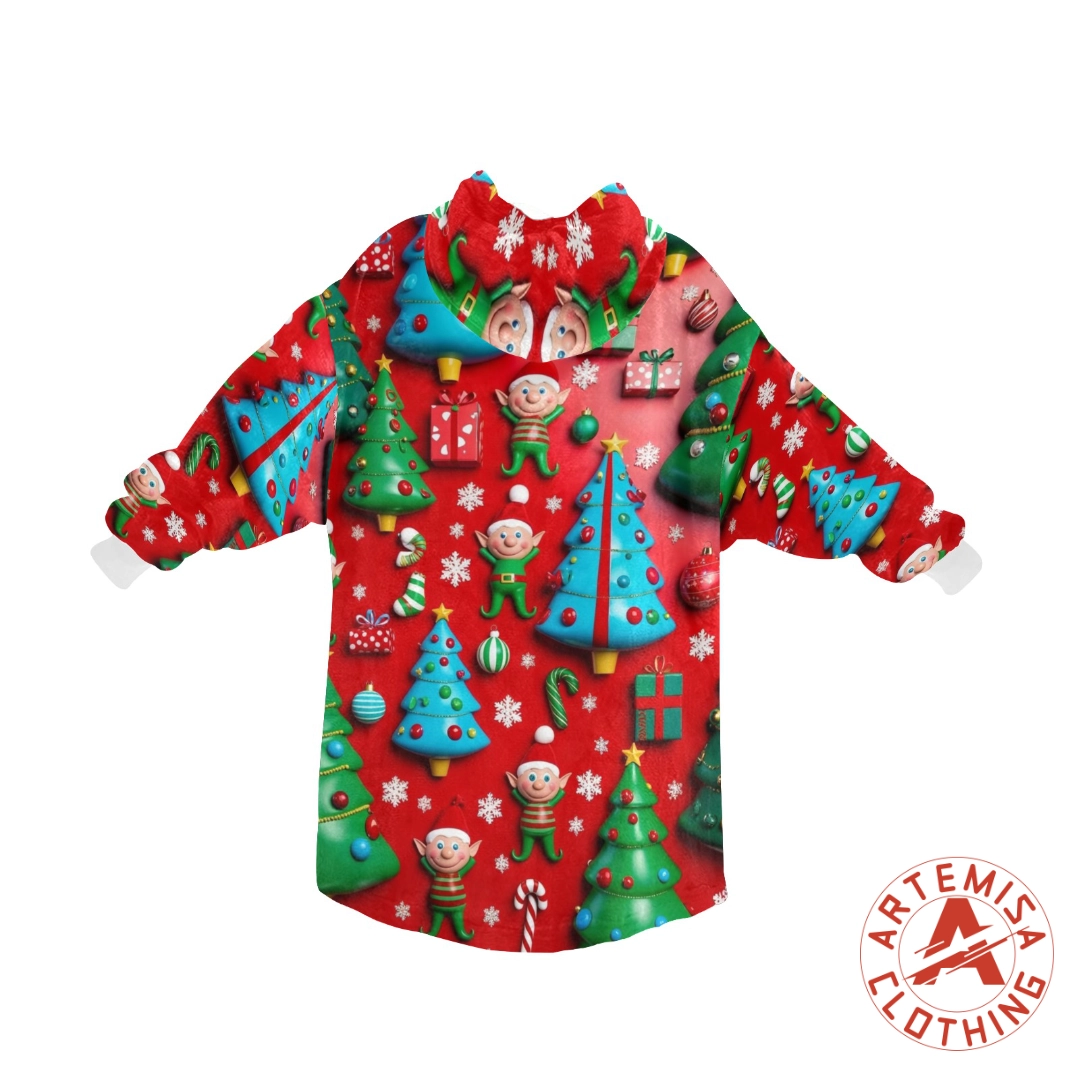 Bata Manta Abrazo Navideño De Artemisa - Image 4