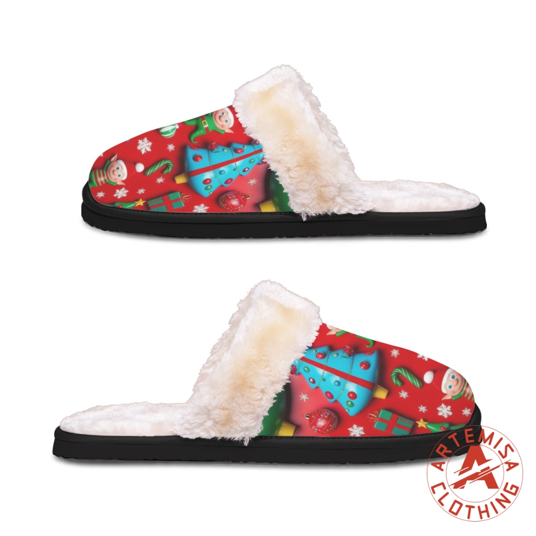 Zapatillas Pelo Abrazo Navideño De Artemisa - Image 2